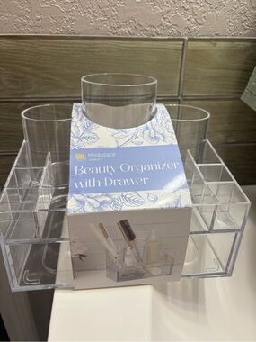 Thinkspace beauty Clear Beauty Organizer with Drawer